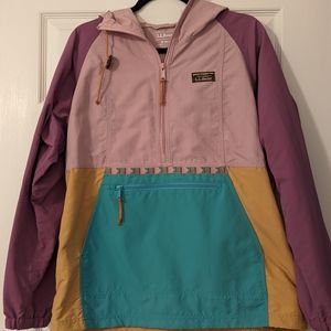 LL Bean Women's Mountain Classic Anorak Multicolor Size M